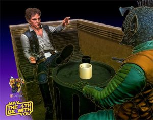 Han and Greedo Diorama