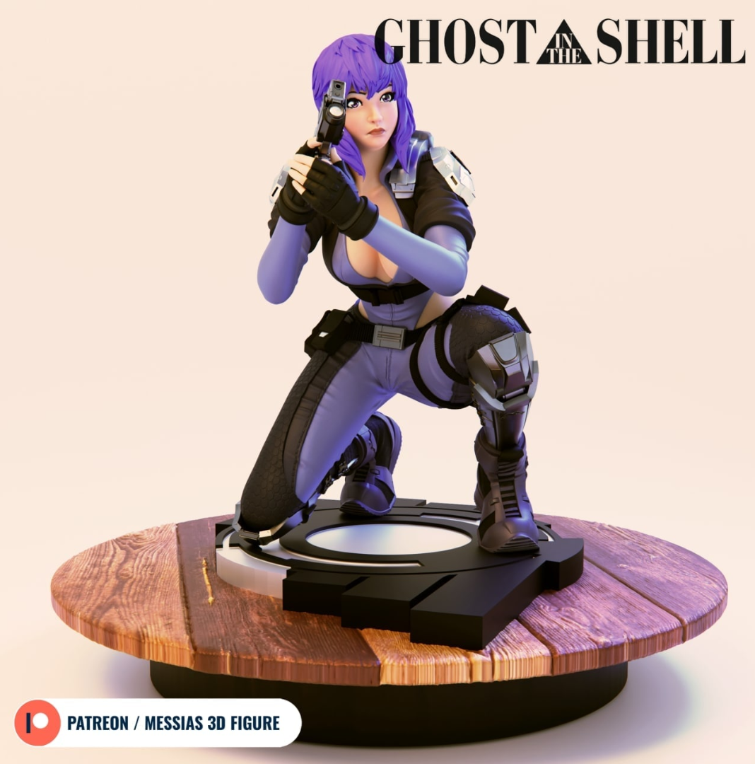 Motoko Kusanagi ghost in the shell STL file for 3D printing