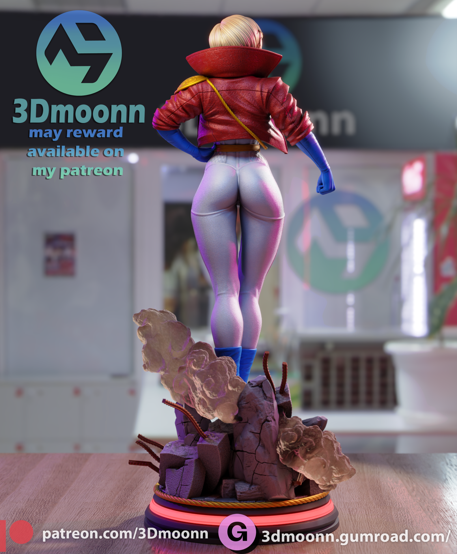 Power Girl - STL NSFW SFW 3D print model - Image 4