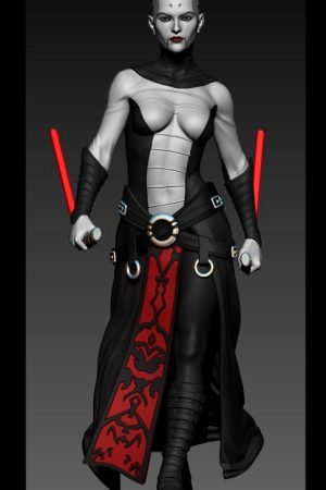 Asaj Ventress STL file for 3D printing