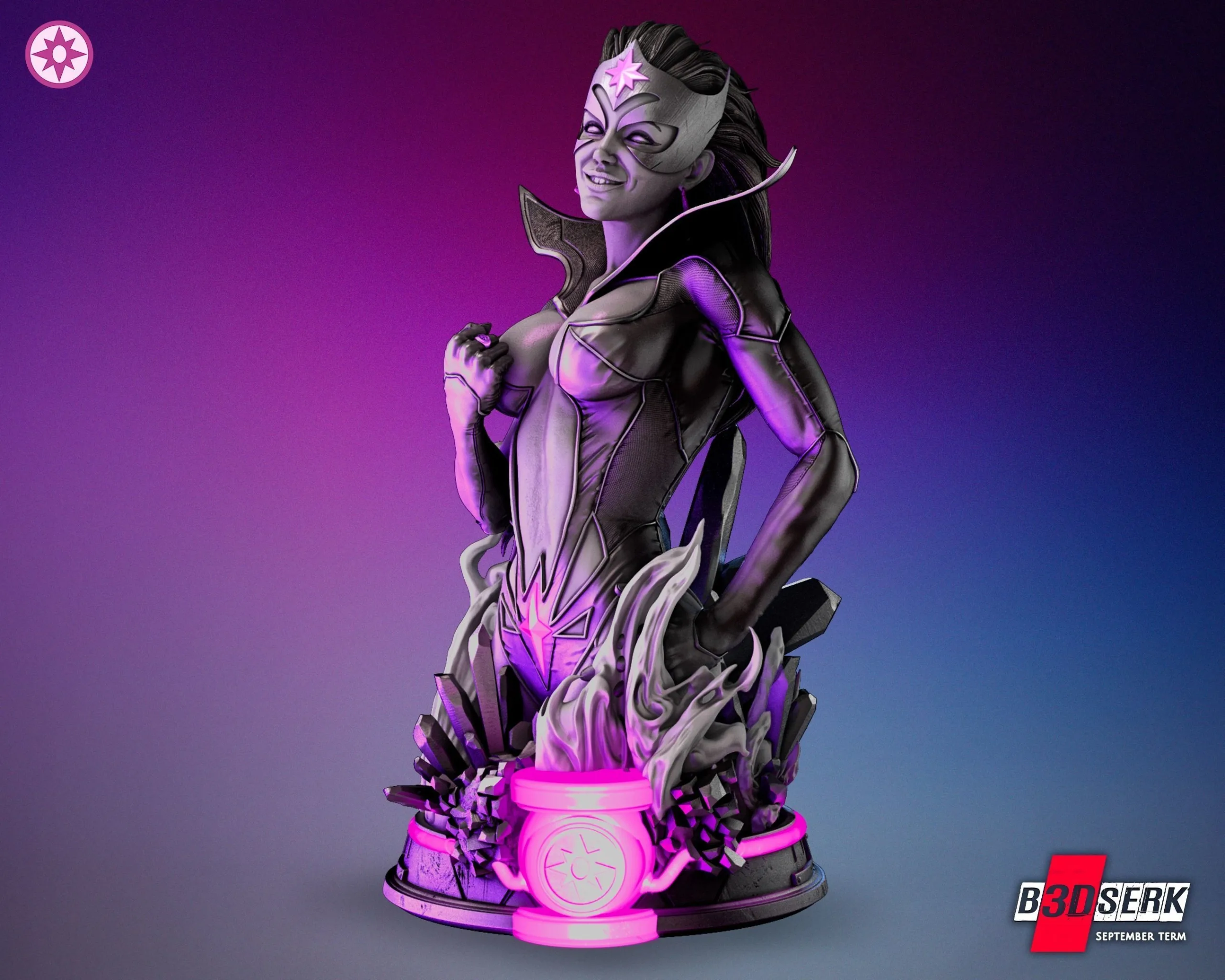 Star Sapphire Statue and Bust - Image 3