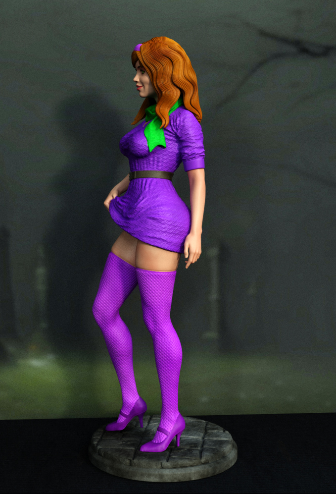 Daphne - Scooby Doo - STL NSFW - SFW 3D print model - Image 5