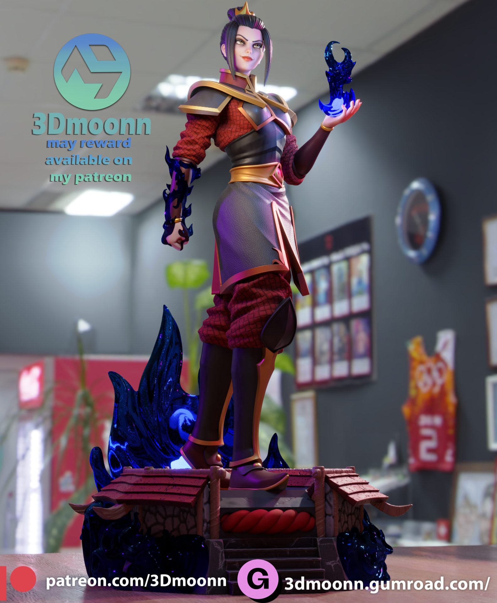 Azula STL Printable File only SFW - Image 2