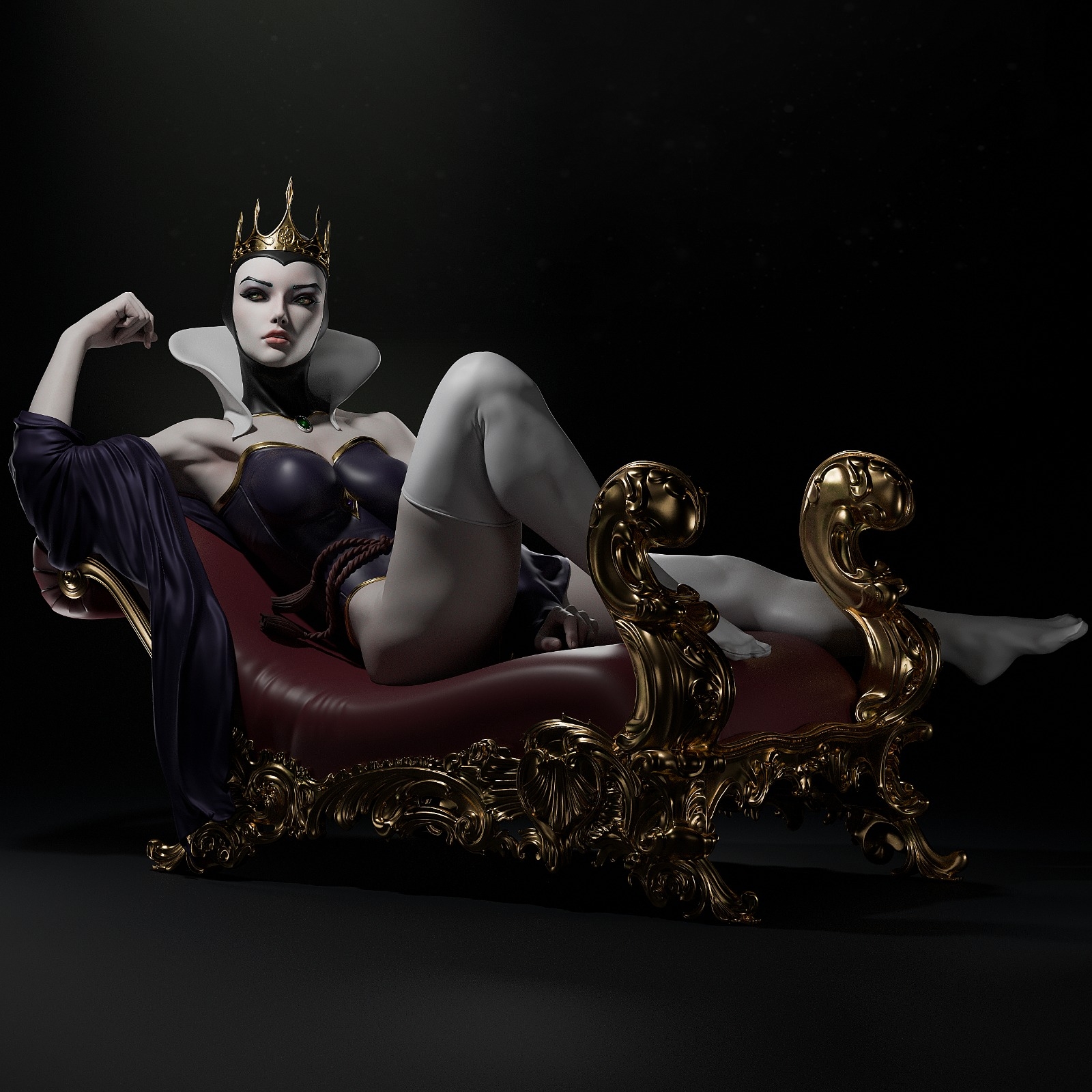 Evil Queen - STL SFW 3D print model - Image 3