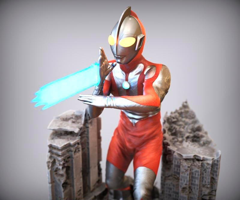 The Original ULTRAMAN VERSION JAPAN TOKUSATSU STL file for 3D printing