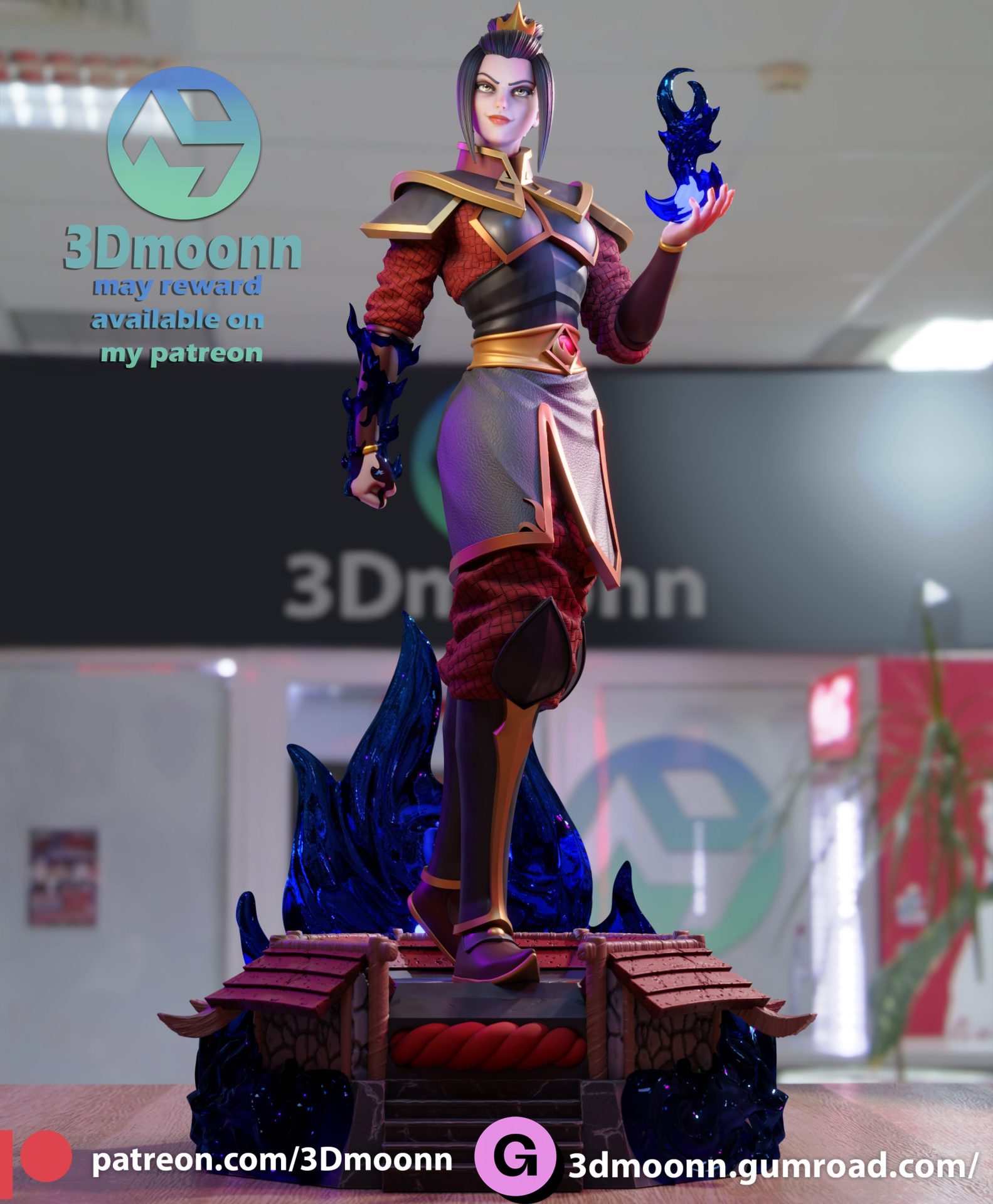 Azula STL Printable File only SFW - Image 3