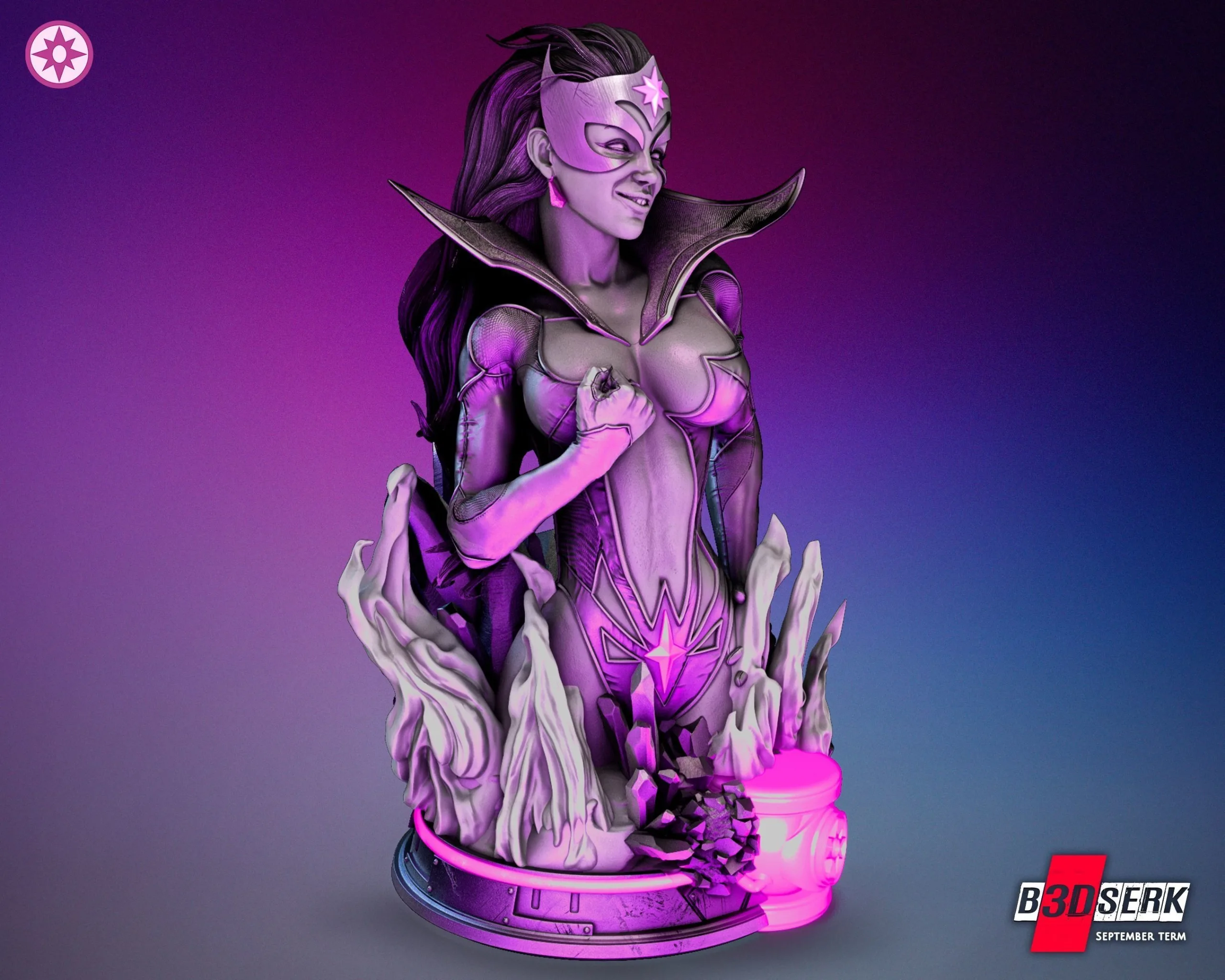 Star Sapphire Statue and Bust - Image 4