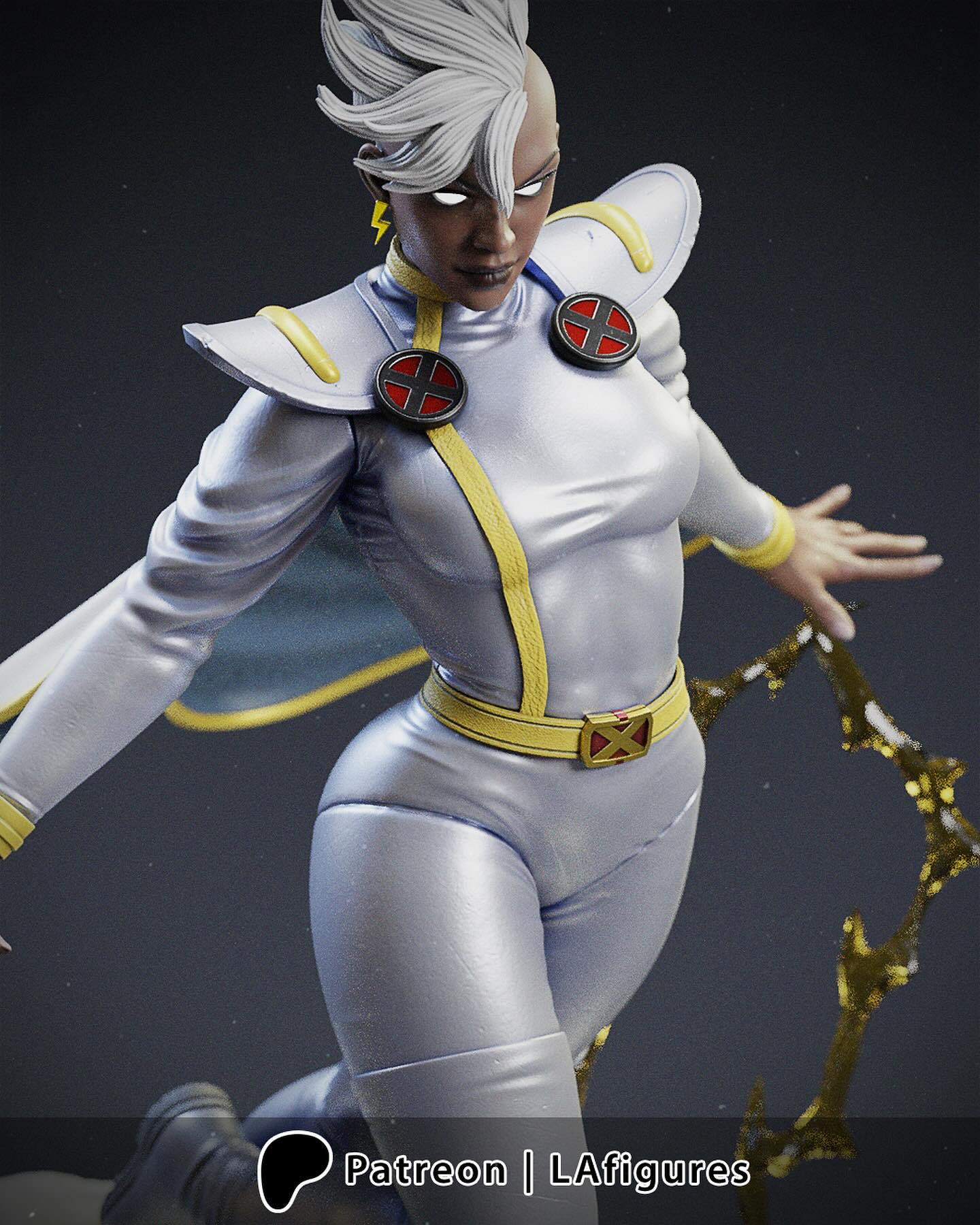 Storm - X-MEN - STL SFW 3D print model - Image 5