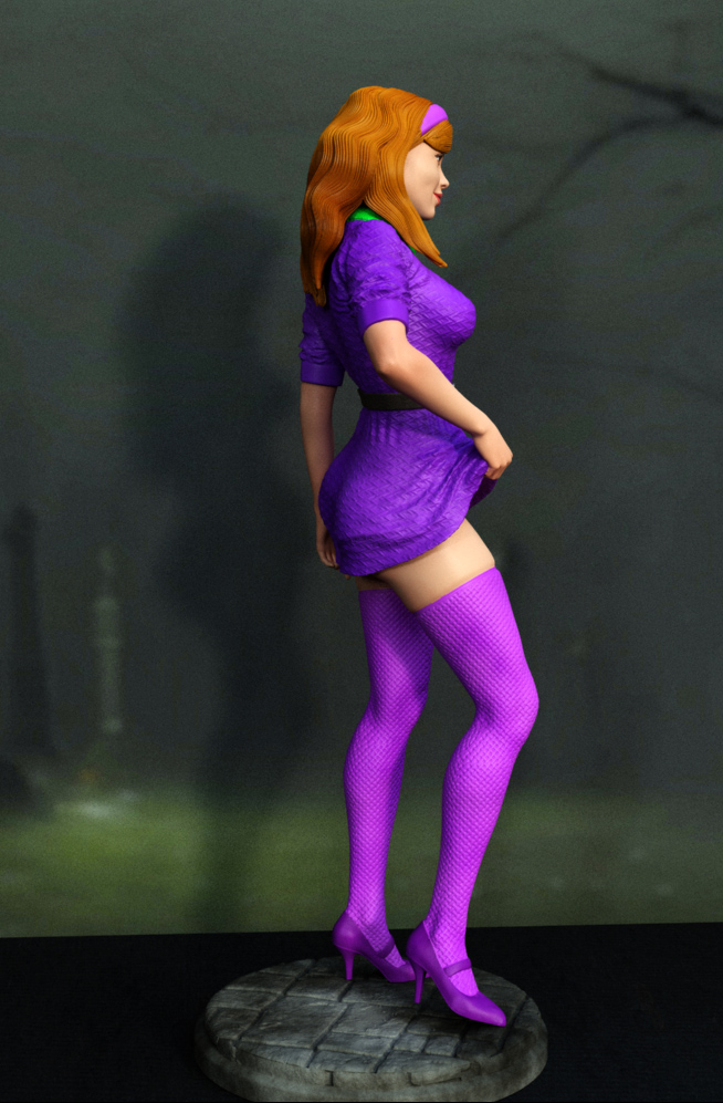 Daphne - Scooby Doo - STL NSFW - SFW 3D print model - Image 2