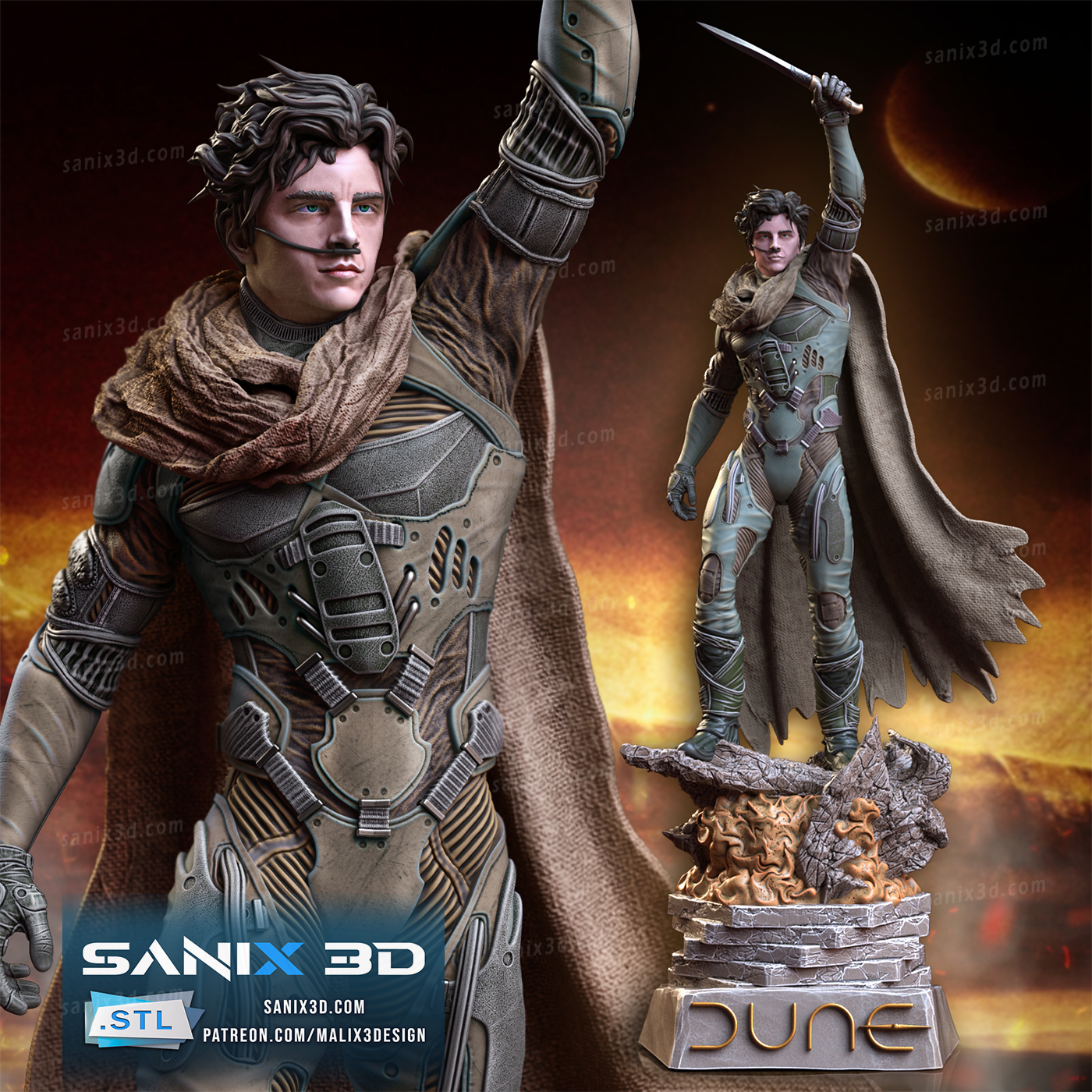 DUNE STL file for 3D printing