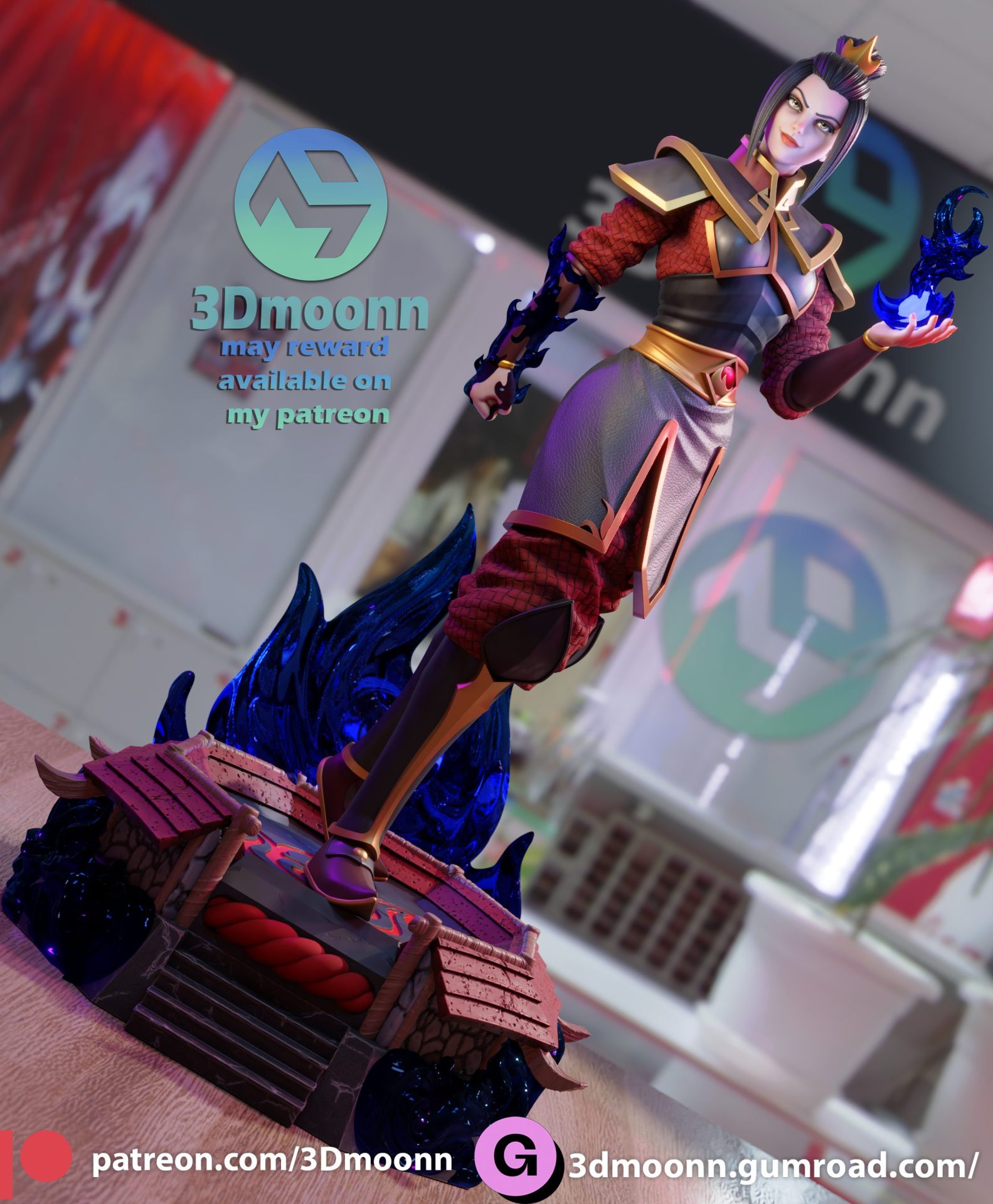 Azula STL Printable File only SFW - Image 6