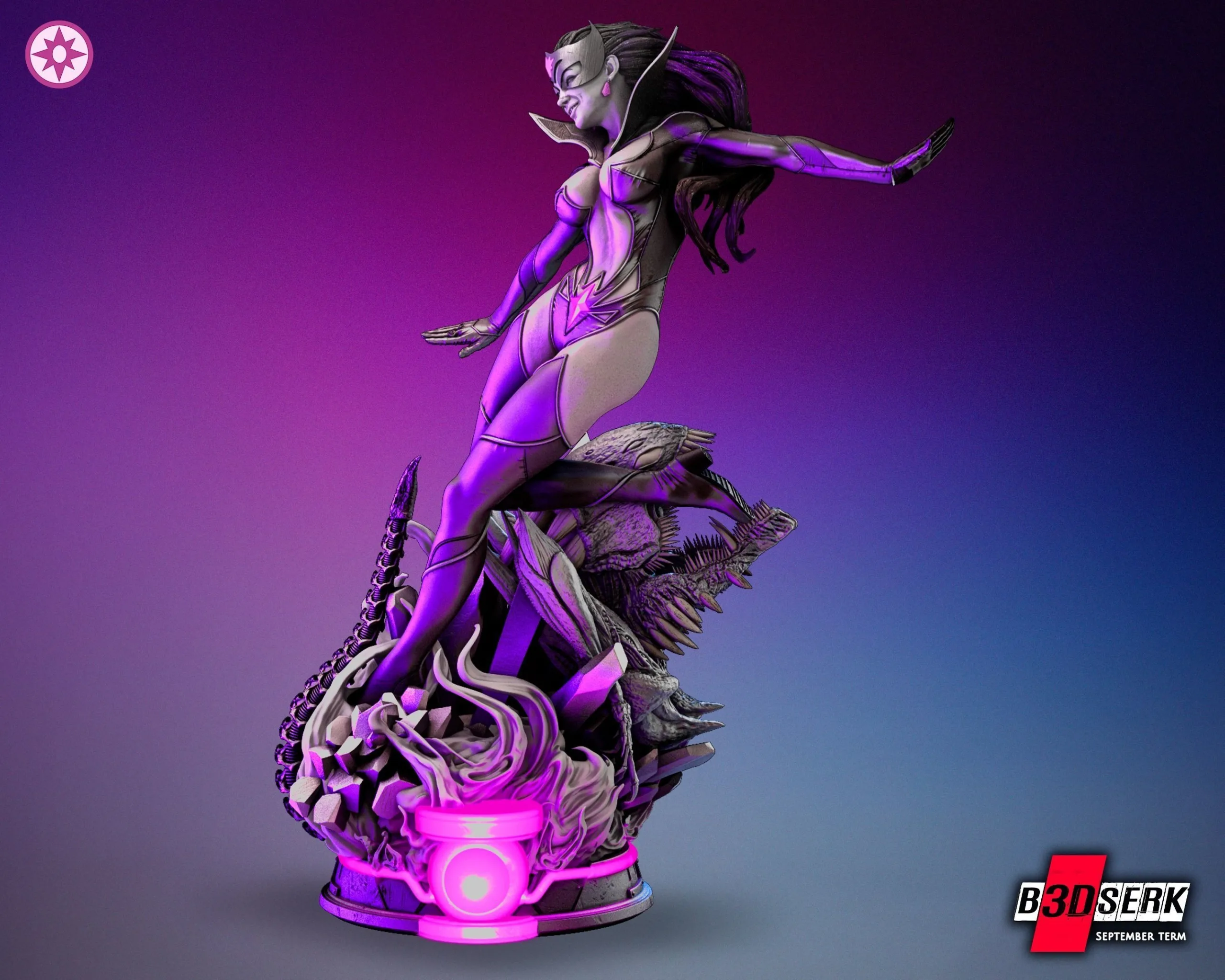 Star Sapphire Statue and Bust STL file for 3D printing