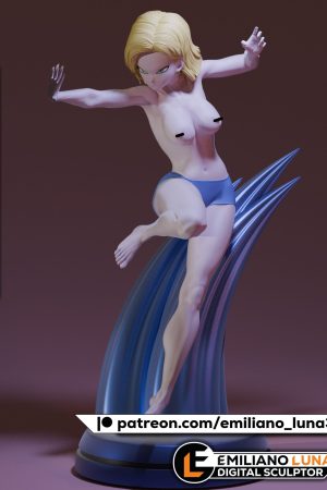 Android 18 NSFW STL file for 3D printing