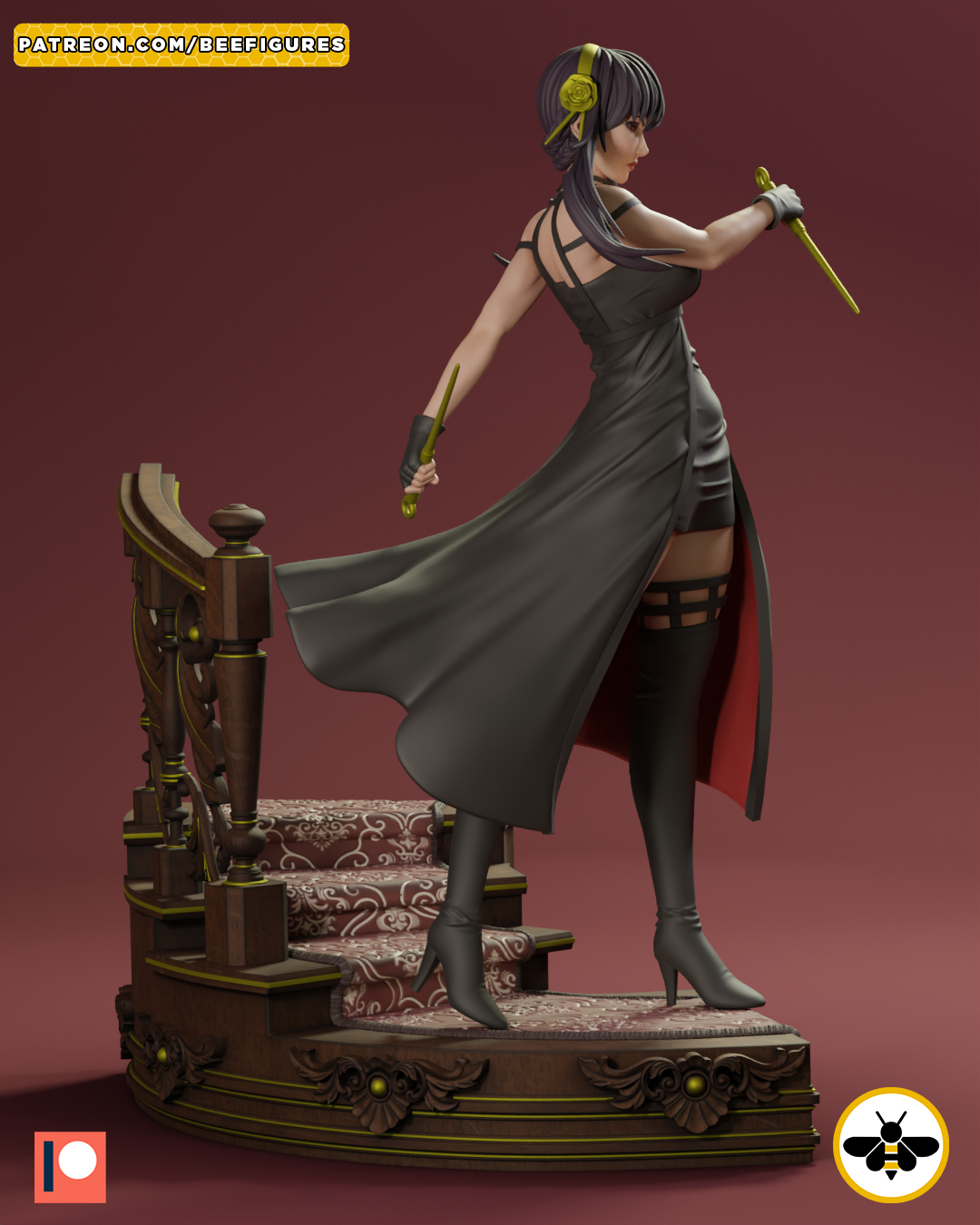 Yor Forger Spy x Family - STL SFW 3D print model - Image 3
