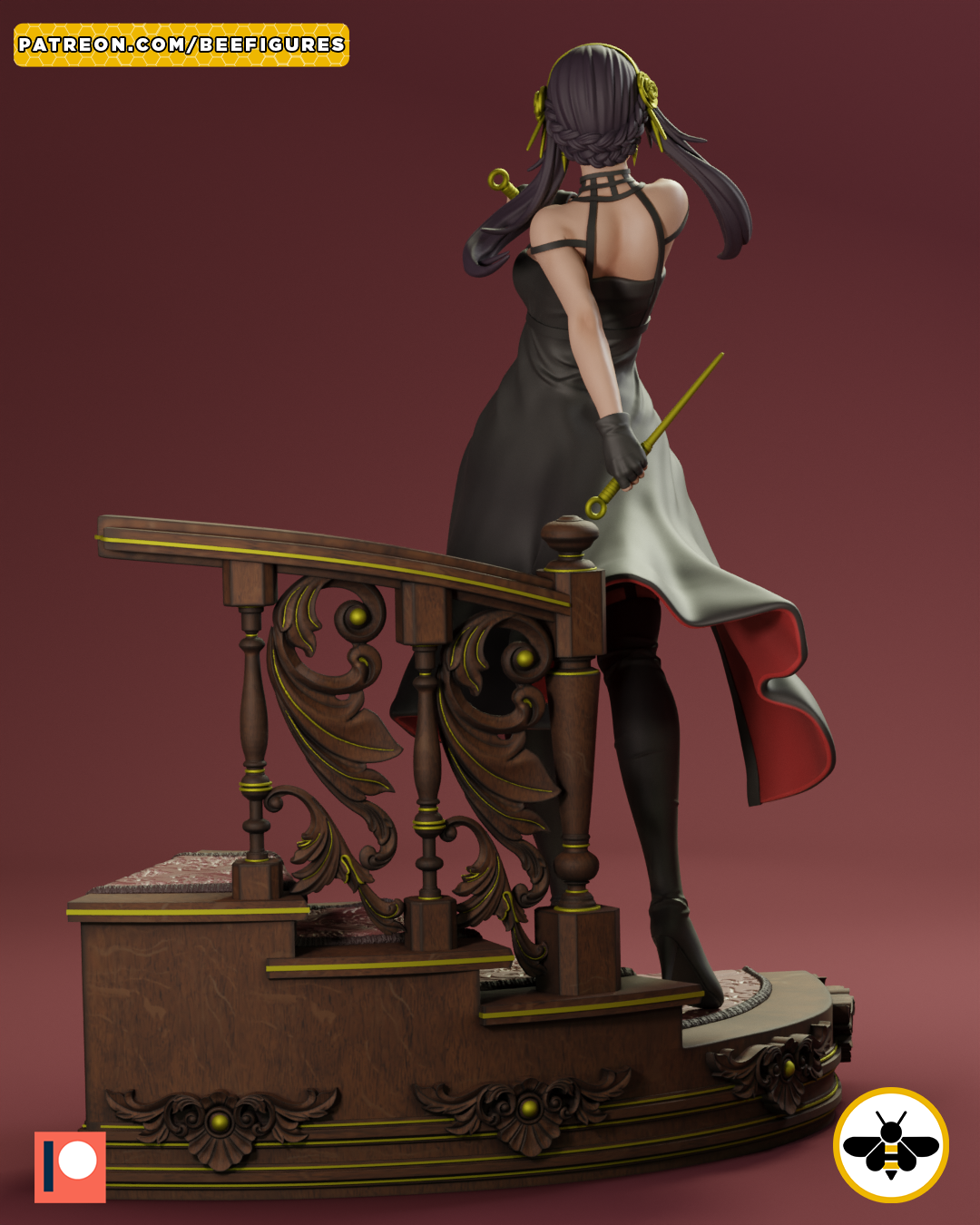Yor Forger Spy x Family - STL SFW 3D print model - Image 4