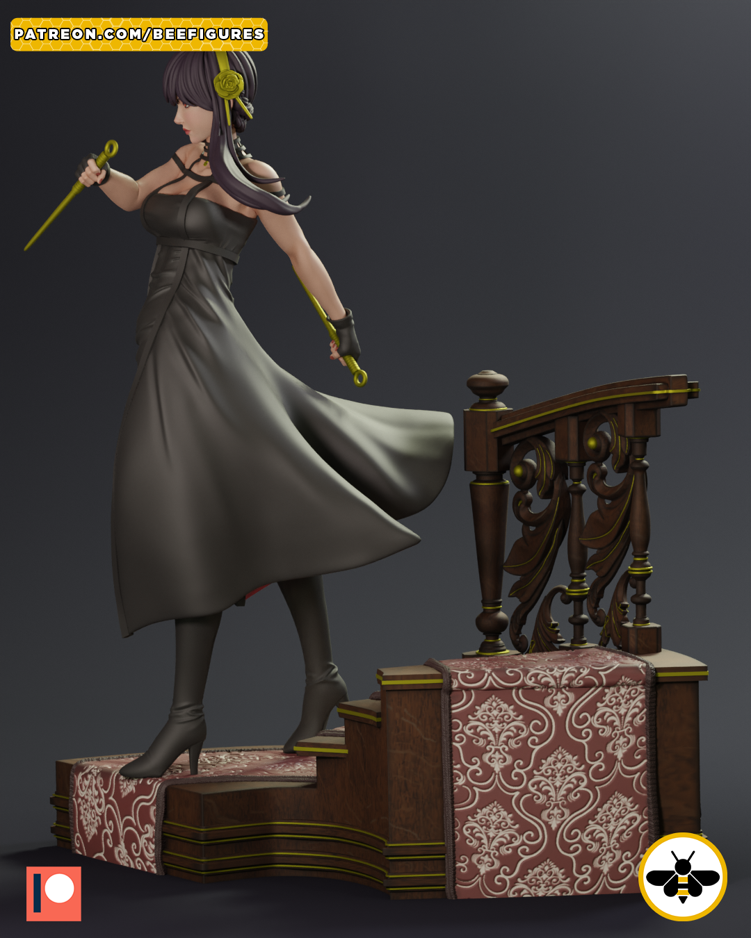 Yor Forger Spy x Family - STL SFW 3D print model - Image 6