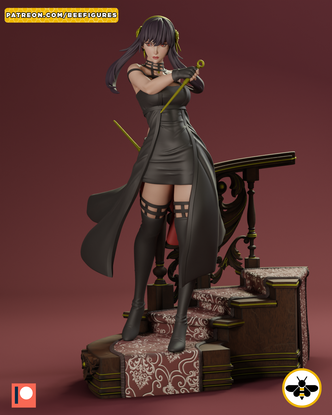Yor Forger Spy x Family - STL SFW 3D print model - Image 7