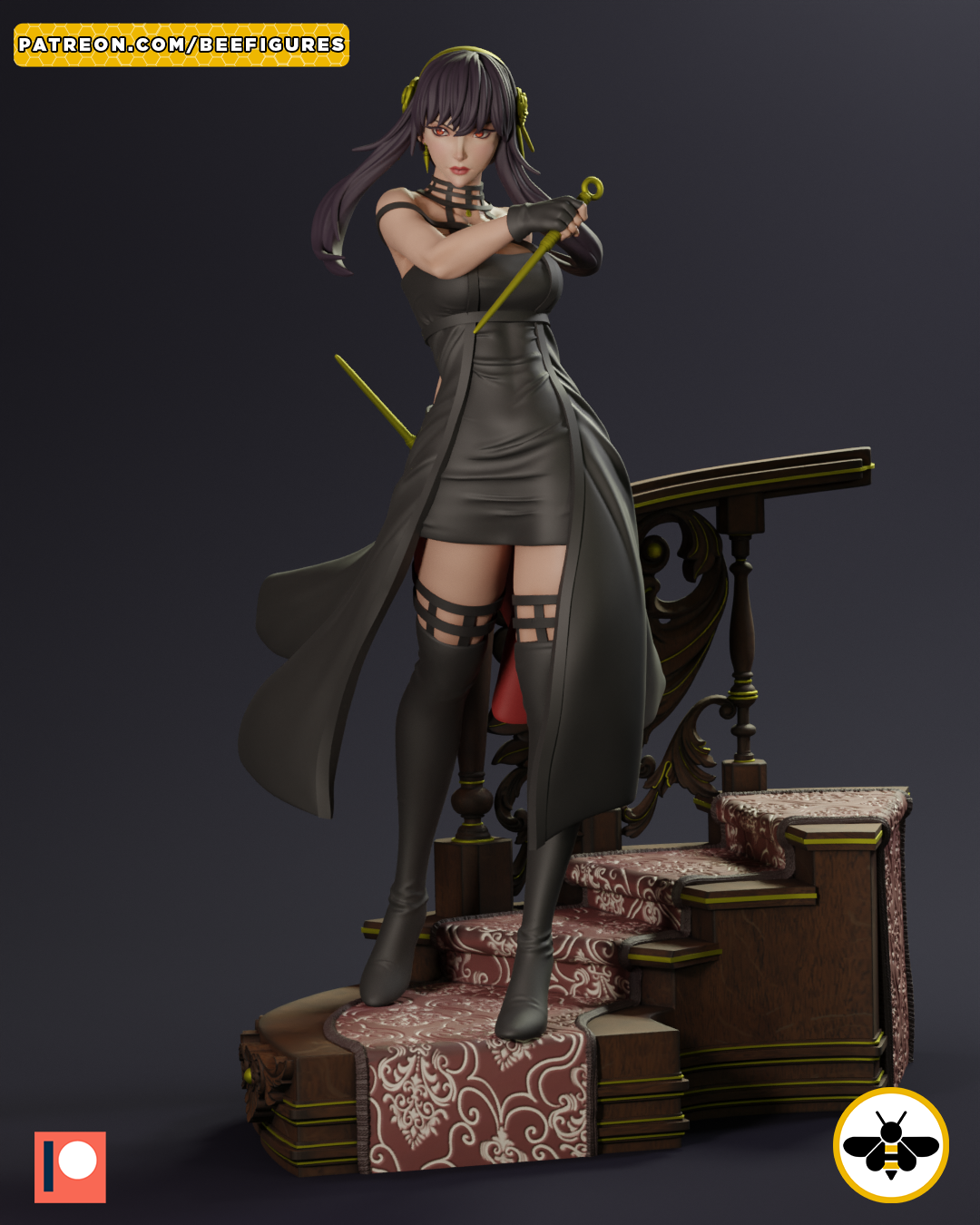 Yor Forger Spy x Family - STL SFW 3D print model - Image 8