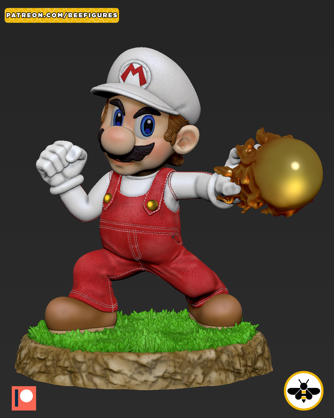 Mario Bros - STL 3D print model - Image 4