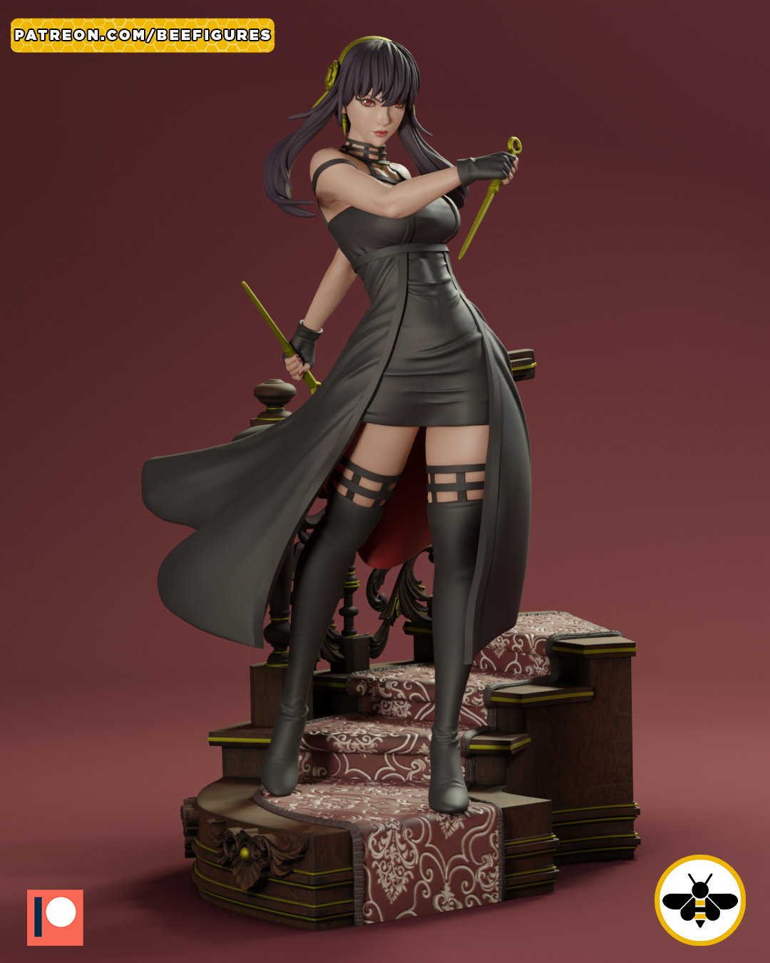 Yor Forger Spy x Family - STL SFW 3D print model - Image 9