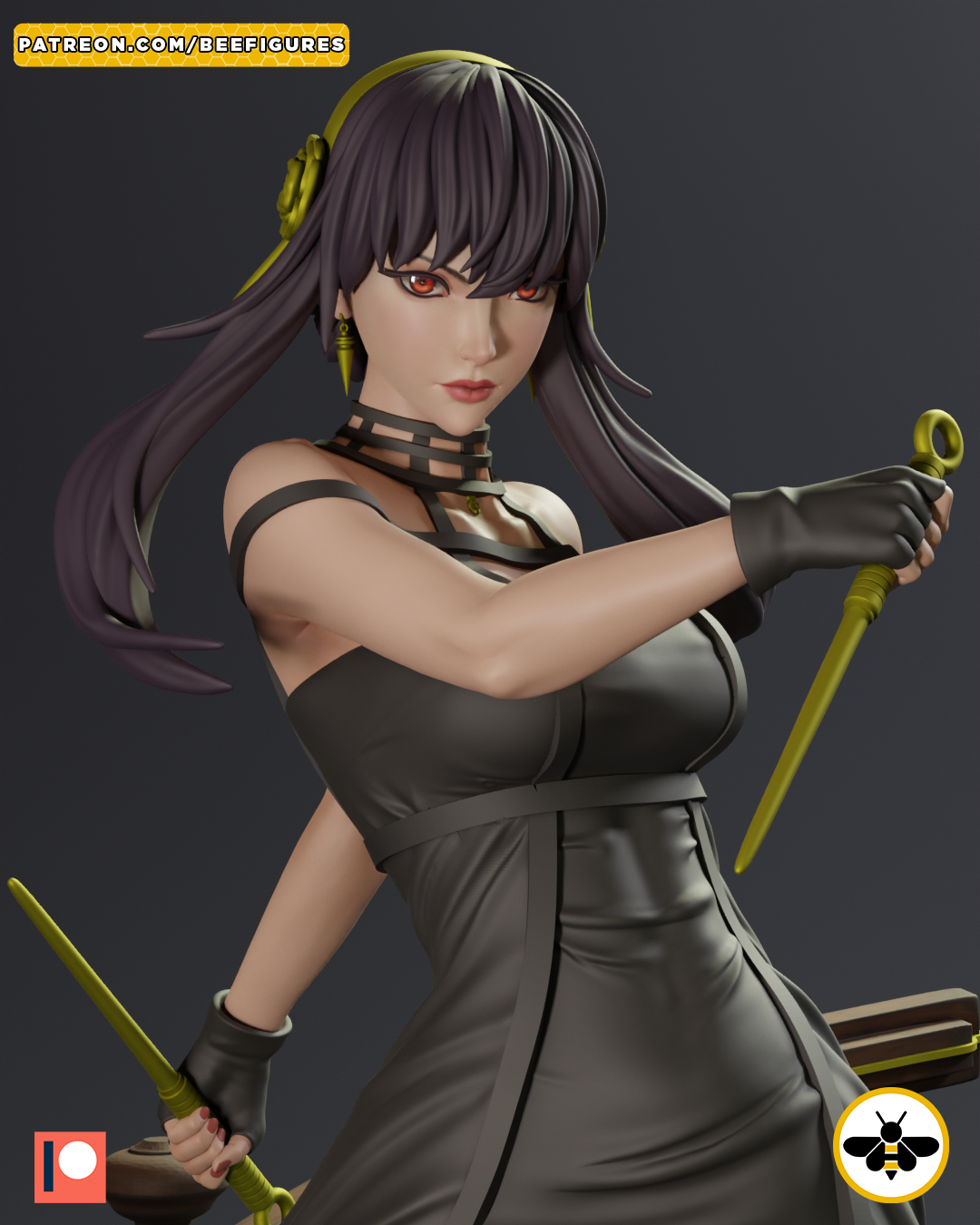 Yor Forger Spy x Family - STL SFW 3D print model - Image 10
