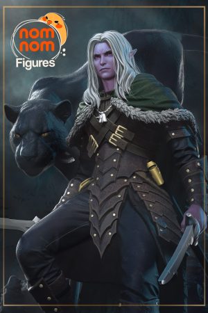 Drizzt Do Urden from Baldurs Gate STL file for 3D printing