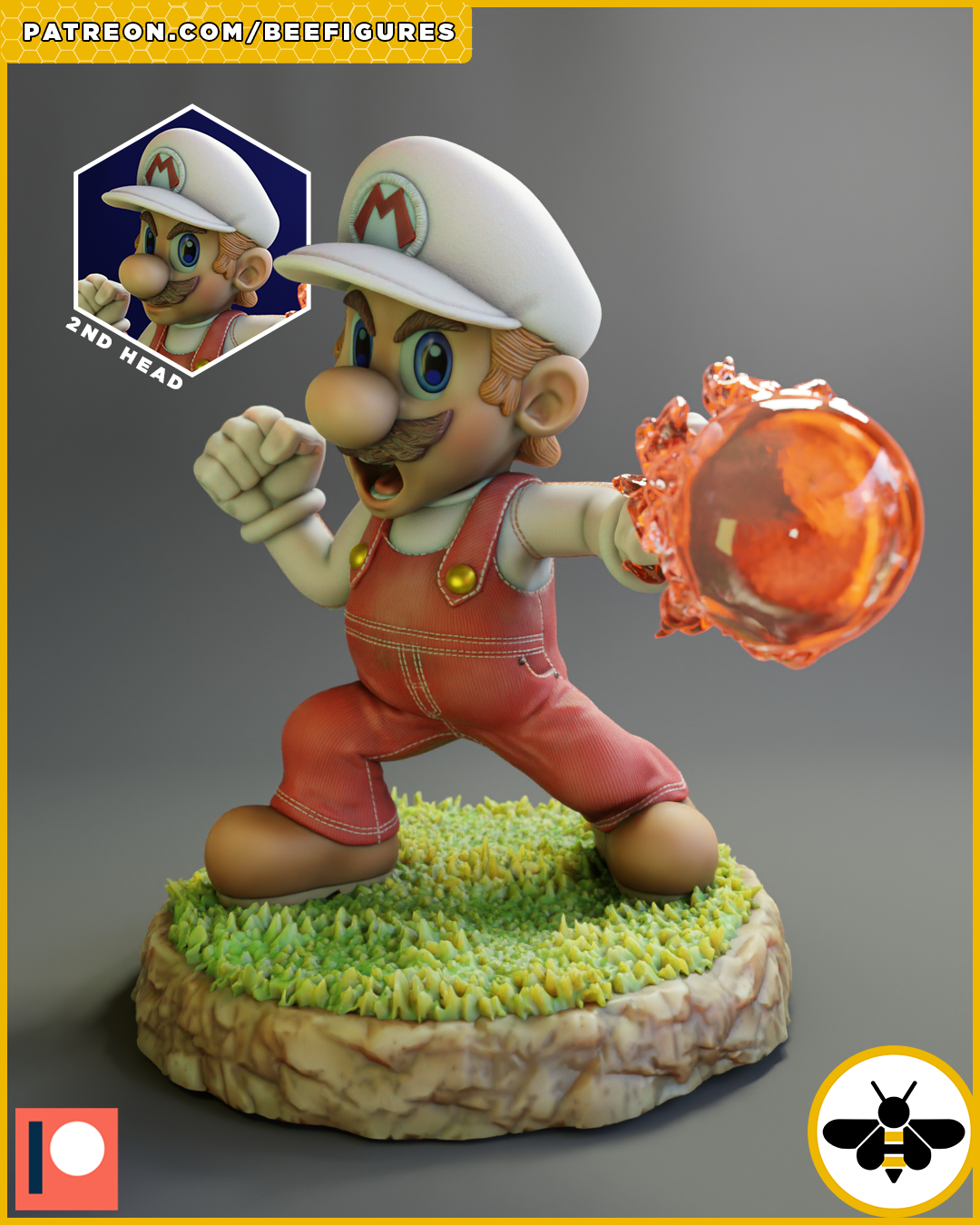 Mario Bros - STL 3D print model - Image 5