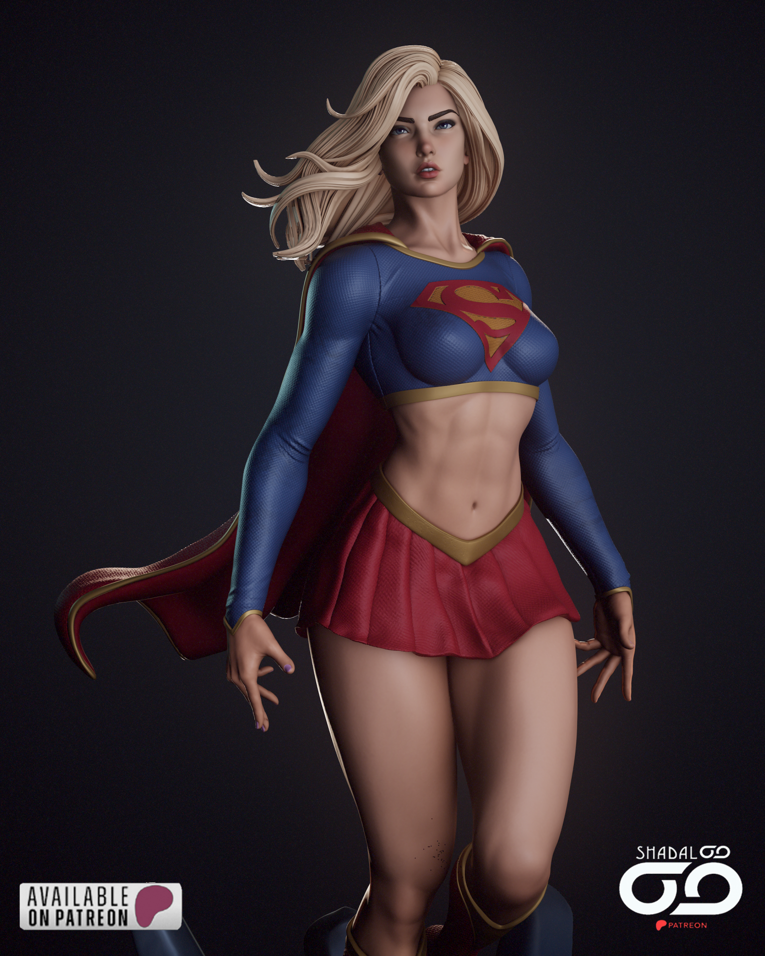 Super Girl- STL NSFW SFW 3D print model STL file for 3D printing