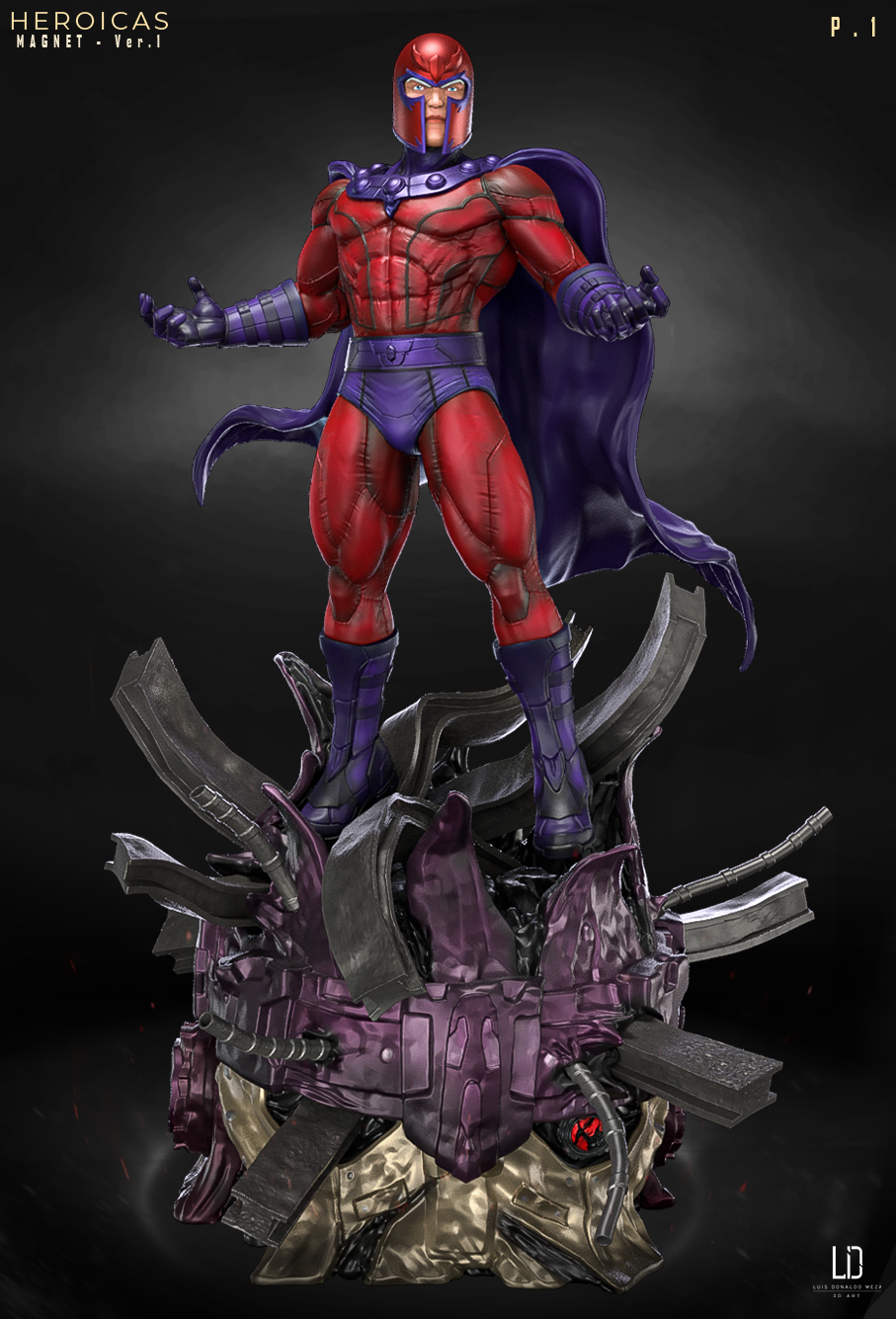 Magneto – Marvel STL file for 3D printing