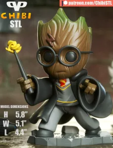 Harry Potter Groot Chibi