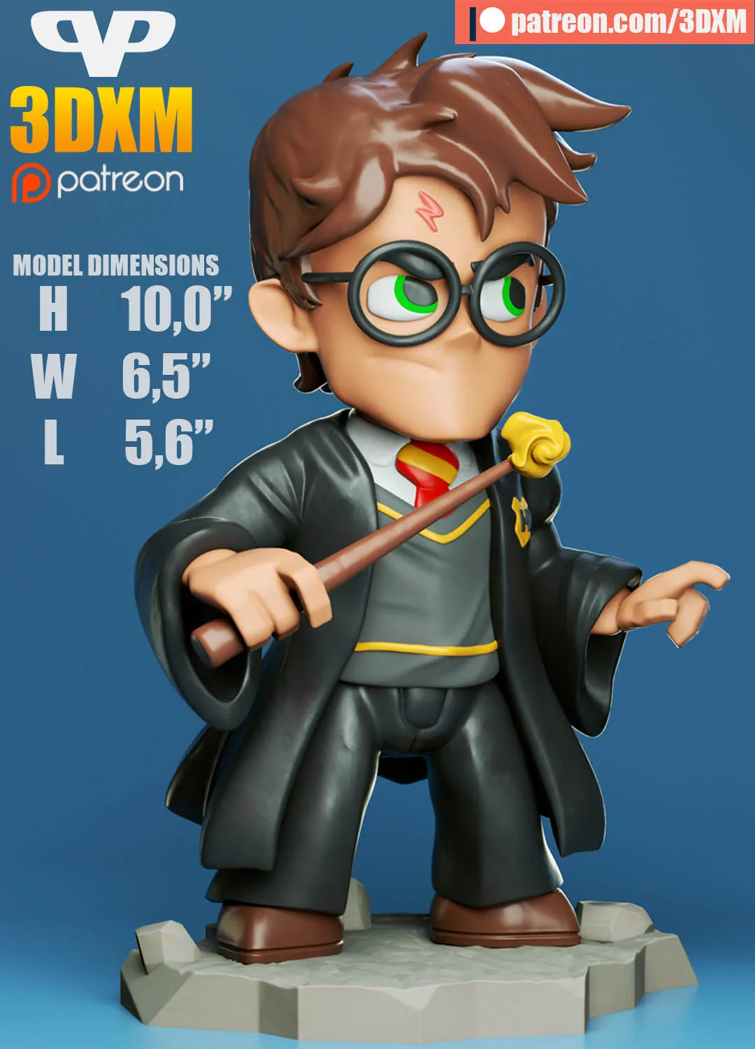 Harry Potter Chibi STL file for 3D printing