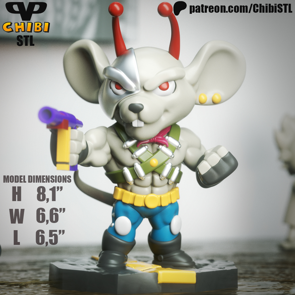 Vinnie Chibi STL file for 3D printing