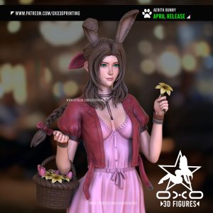 Aerith Bunny – STL NSFW-SFW 3D print model