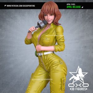 April Oneil – NSFW – SFW – STL 3D print model