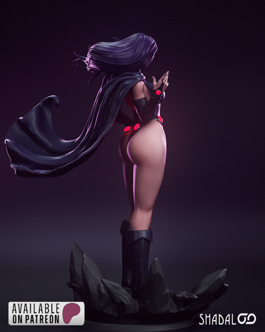 Raven - STL NSFW SFW 3D print model - Image 4