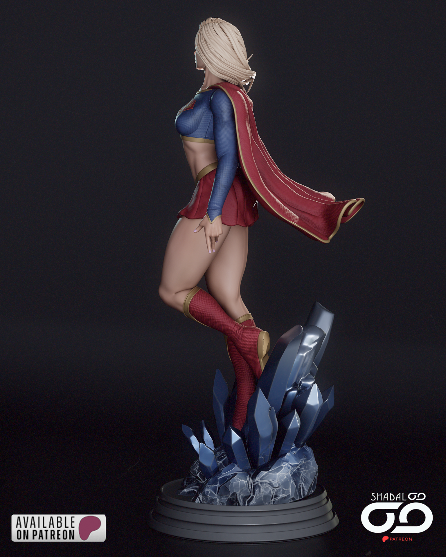 Super Girl- STL NSFW SFW 3D print model - Image 5