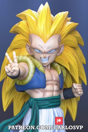 Gotenks Super Saiyan STL file for 3D printing