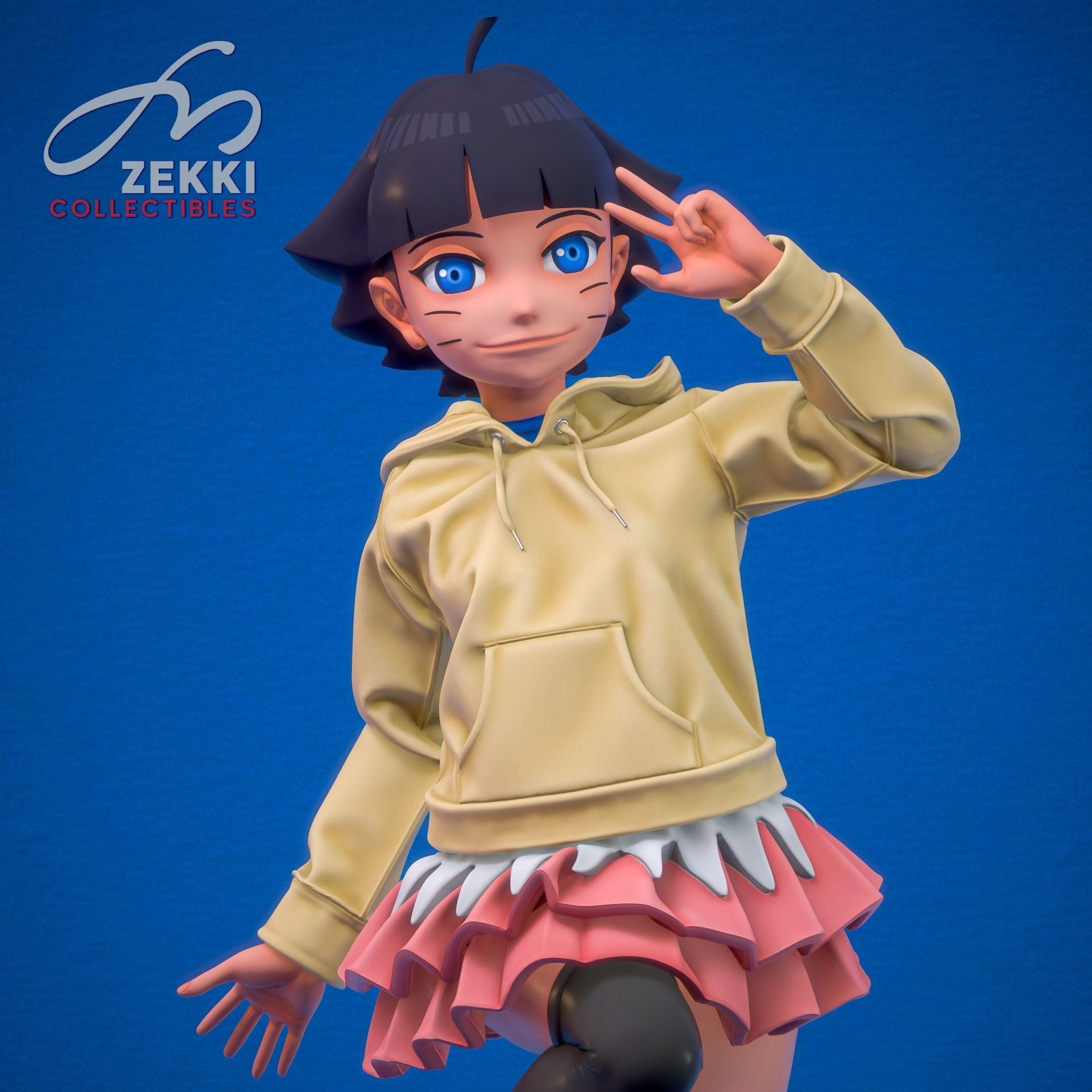 Himawari from Boruto Naruto STL file for 3D printing