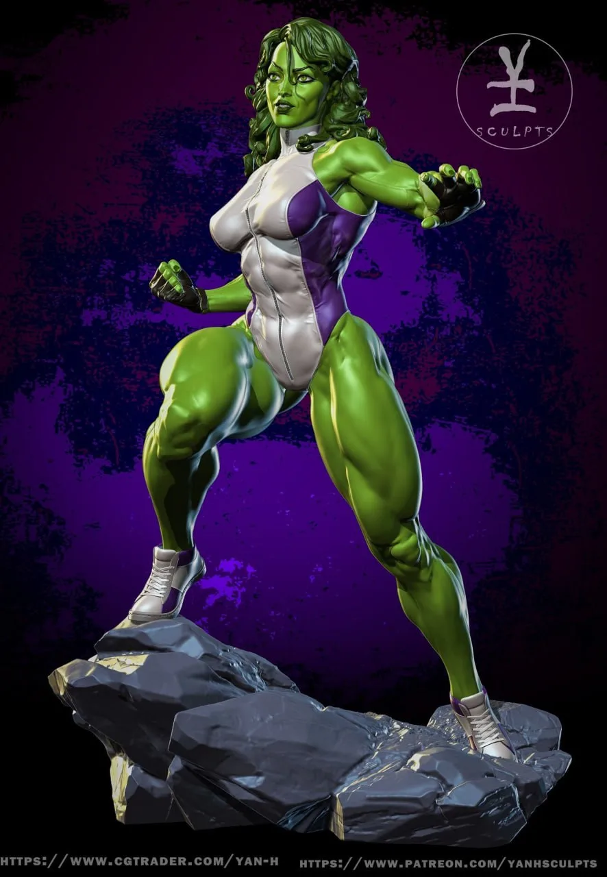 She Hulk STL file for 3D printing