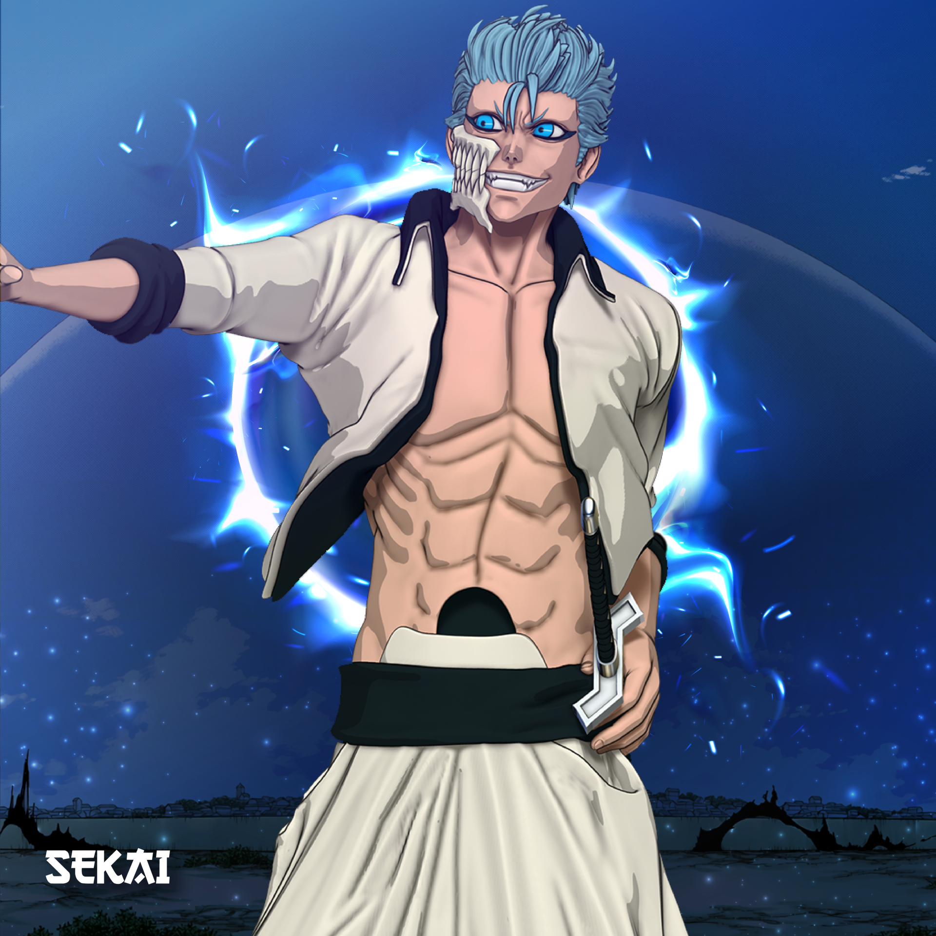 Grimmjow Statue and Bust STL file for 3D printing