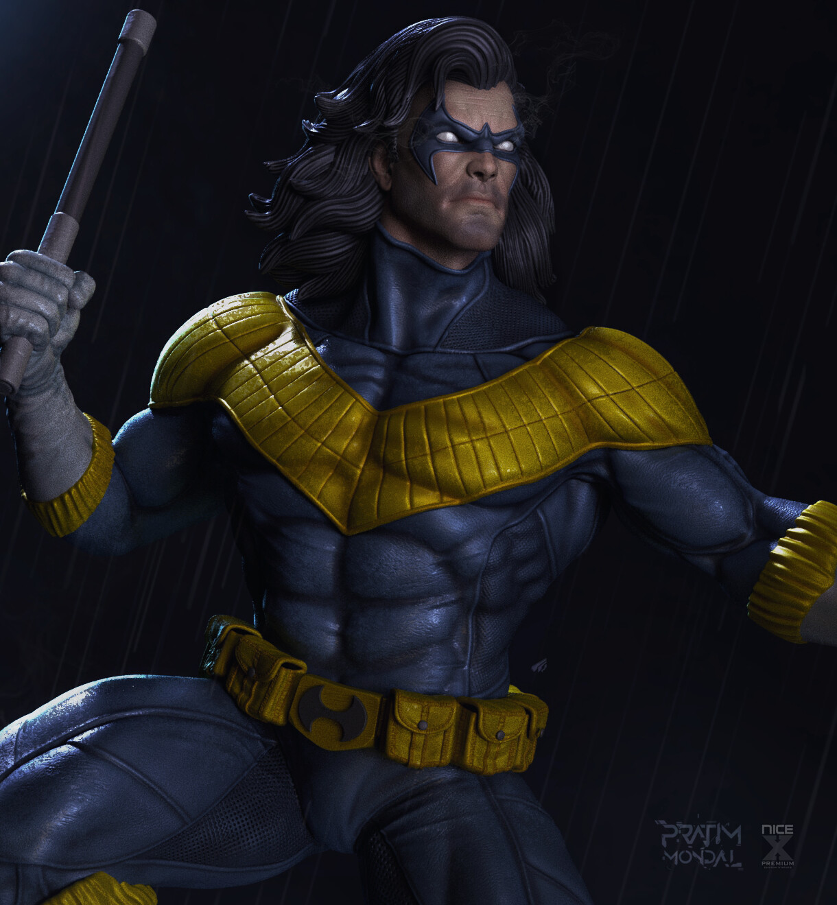 90's Classic Nightwing STL file for 3D printing