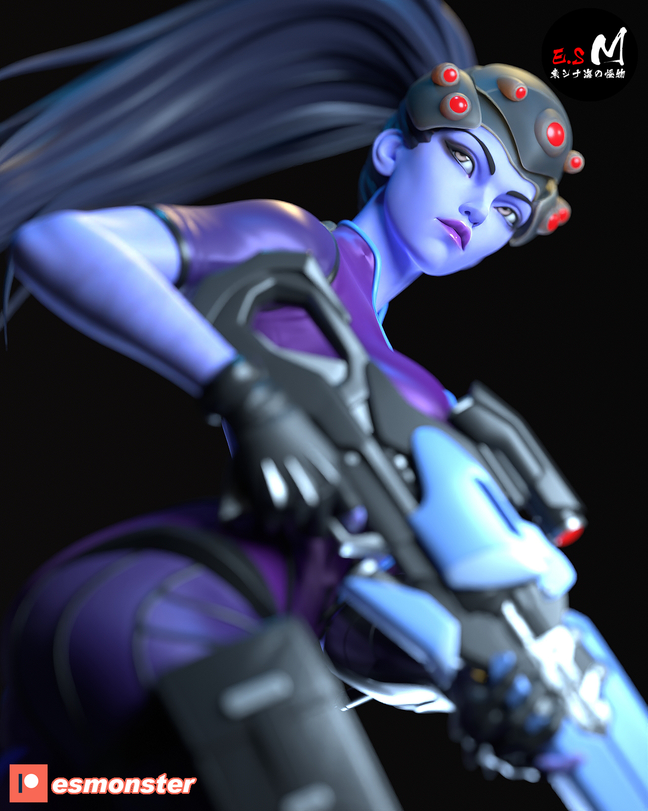 widowmaker - STL NSFW SFW 3D print model - Image 9