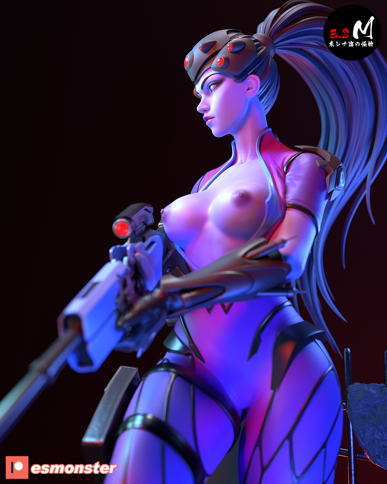 widowmaker - STL NSFW SFW 3D print model