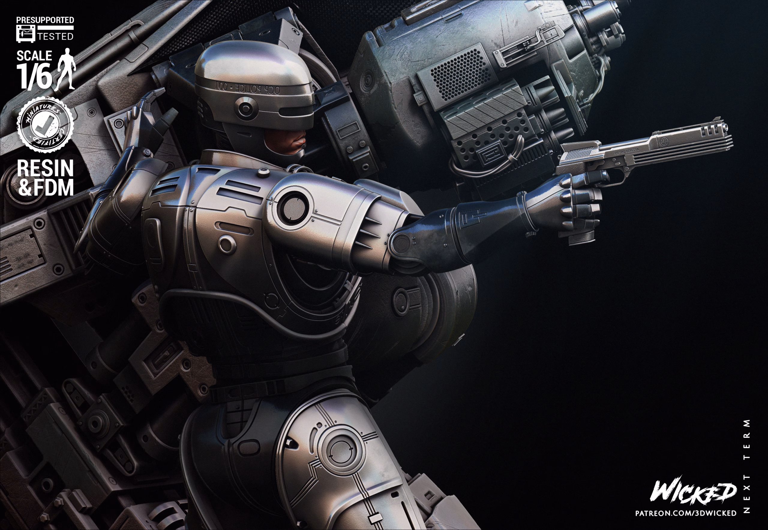 Robocop and ED209 Diorama - Image 11