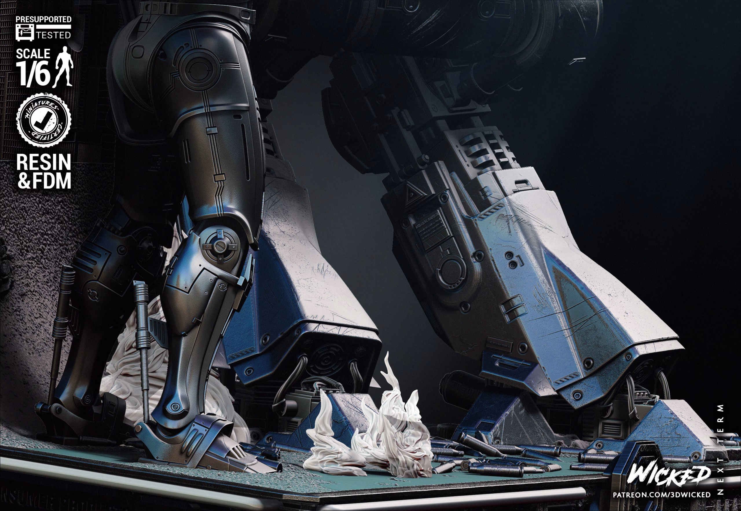 Robocop and ED209 Diorama - Image 7