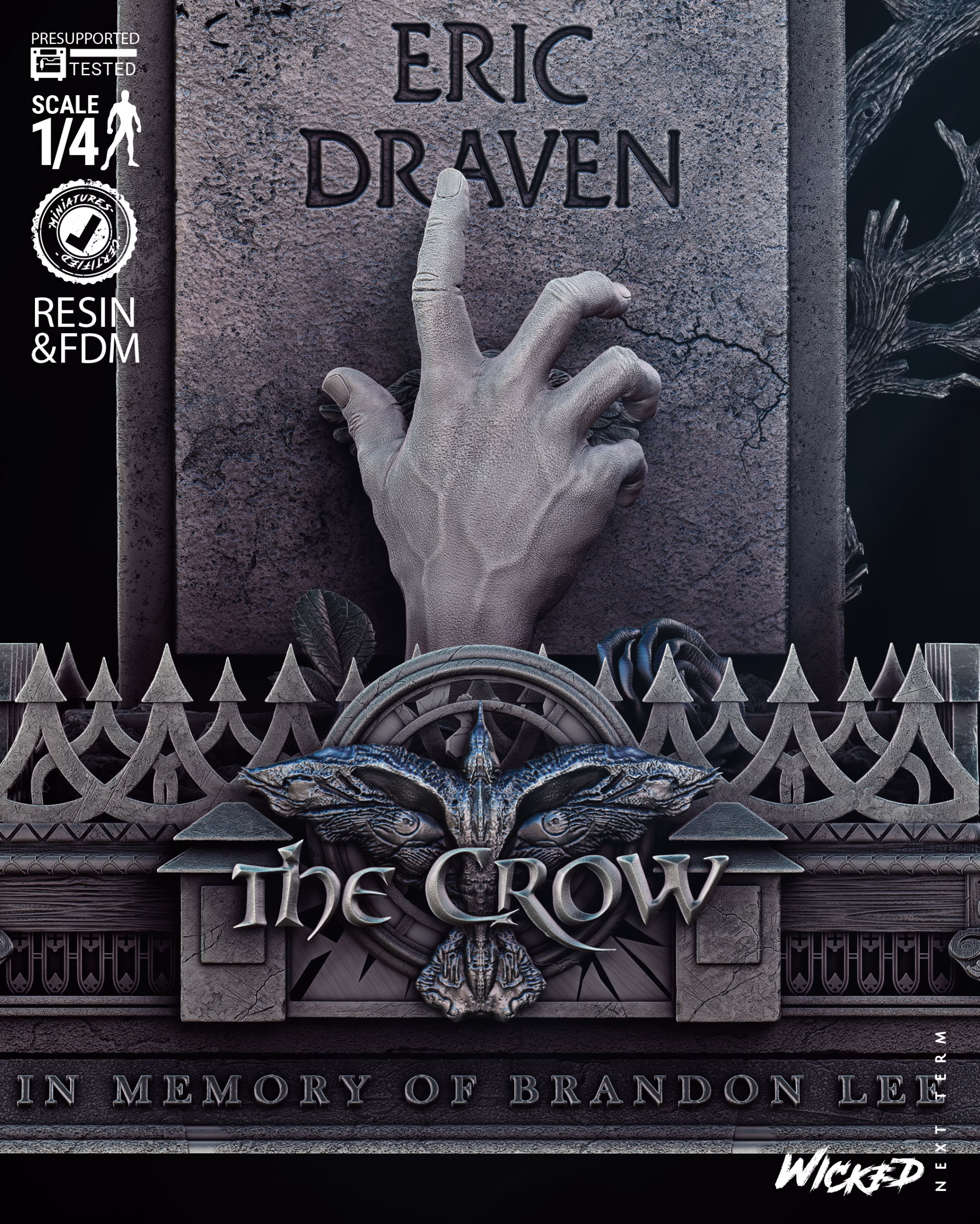 Crow Tomb Bust