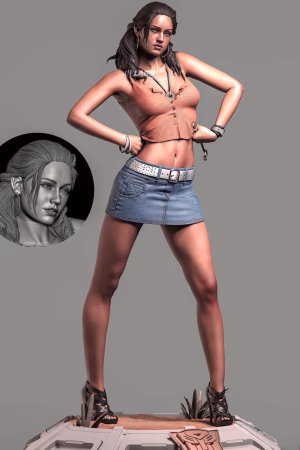 Megan Fox STL file for 3D printing