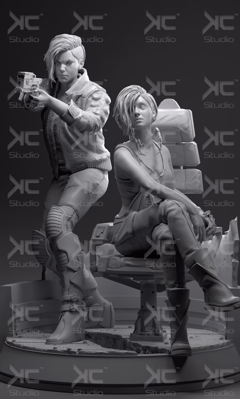 Cyberpunk 2077 STL file for 3D printing