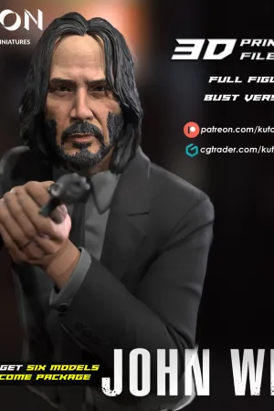 John Wick STL file for 3D printing