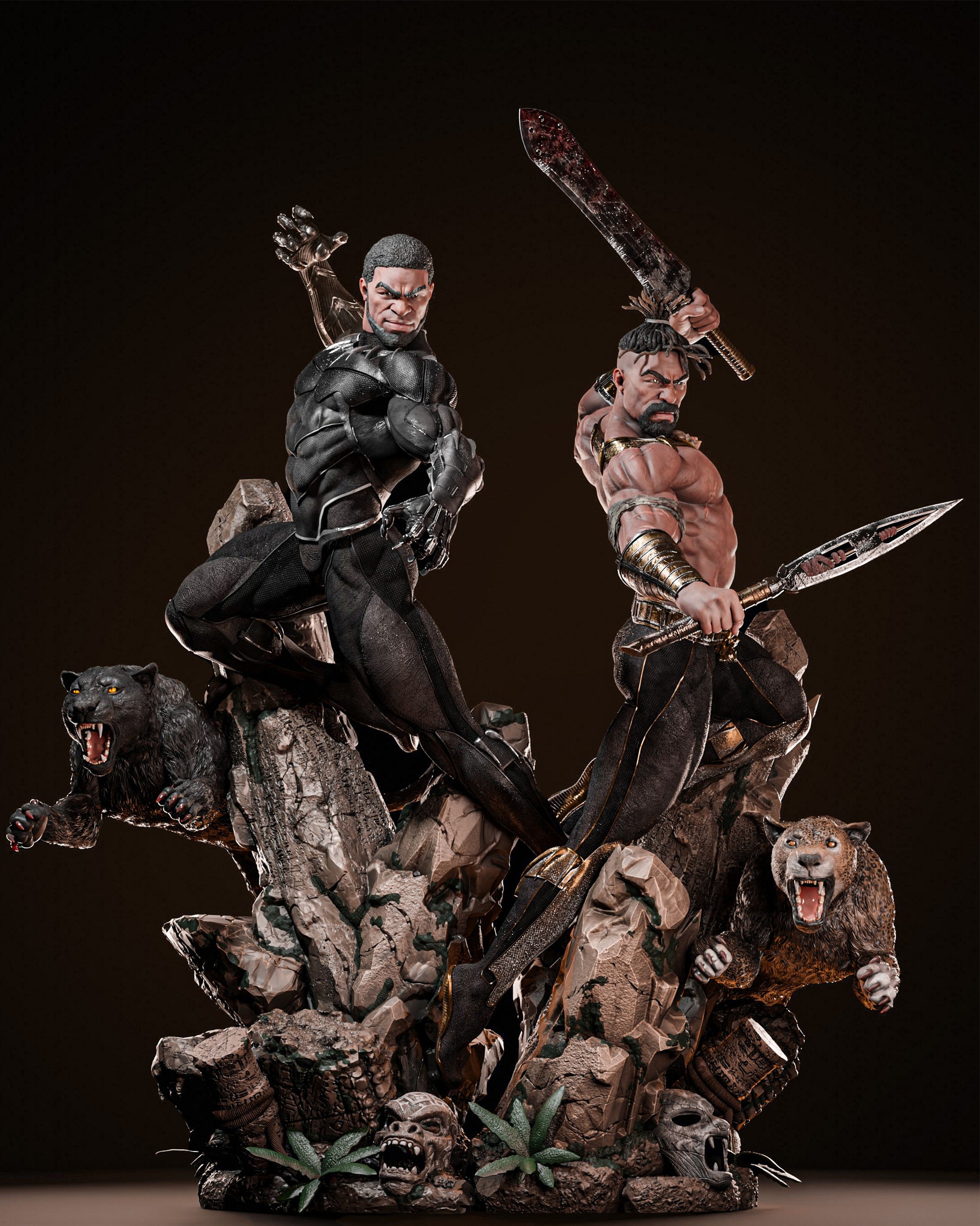Black Panther and Killmonger - Image 19